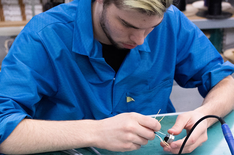 Cable harness in production at Precise Connections