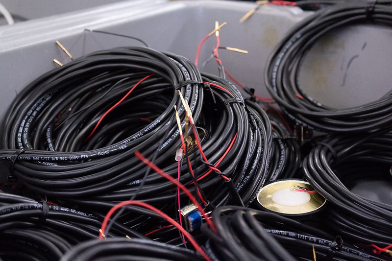 Cable and wire assembly equipment on the production floor